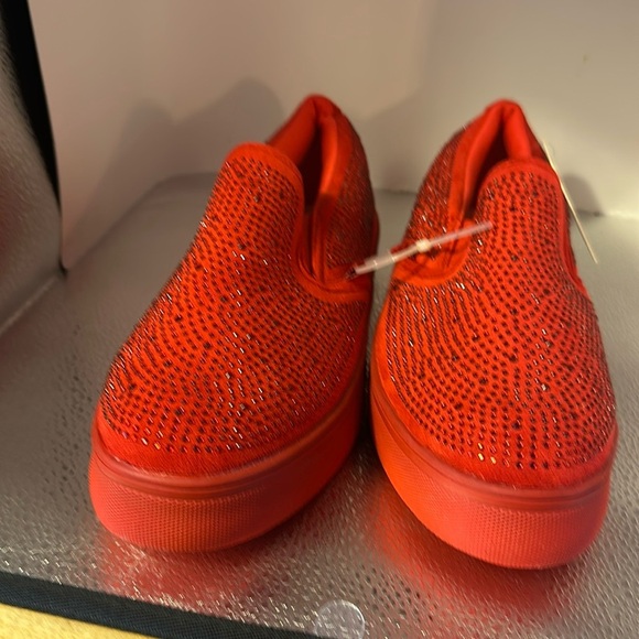MUDD red rhinestone flat shoes. New tags, absolutely gorgeous. - Picture 1 of 7